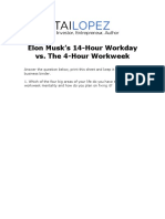 Elon Musk's 14-Hour Workday vs. The 4-Hour Workweek