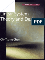 Linear System Theory and Design - Chen - 1999 PDF