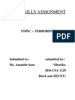 Реферат: Domestic Terrorism Essay Research Paper Trent Kenmai