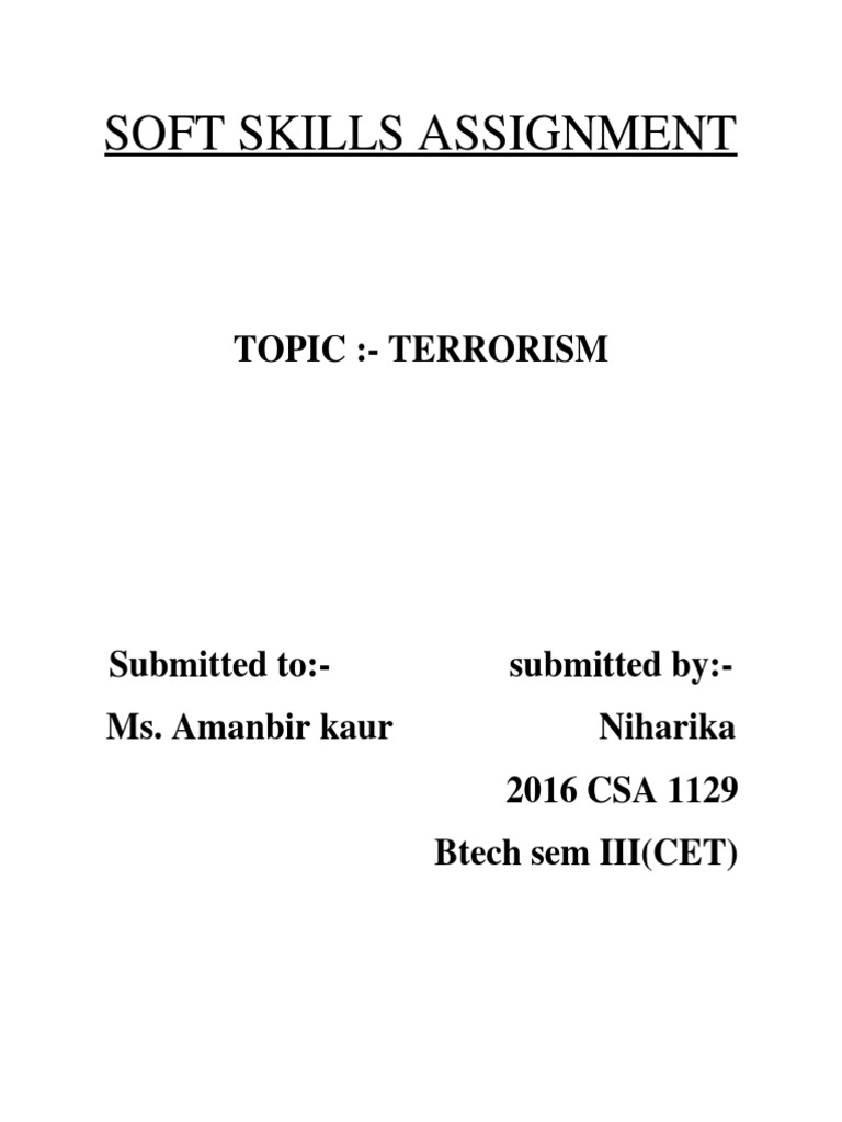 terrorism essay pdf