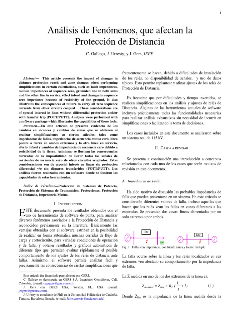 Protective Relaying Principles and Applications PDF Impedancia