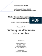 Techniques D'examen Des Comptes