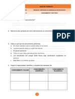 Asignacion Sobre Conocimiento - Tecnicas y Metodos de Aprenizaje