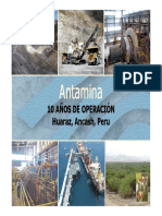 1 Presentacion Jose Arredondo - Antamina 10 Años de Operacion