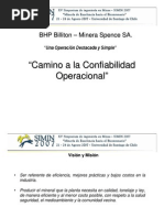 Camino a La Confiabilidad Operacional