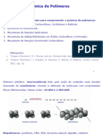 Química de Polímeros: Monômeros, Polimerização e Propriedades