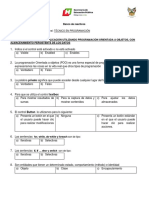 Formato - Opción Múltiple PROGRAMACION