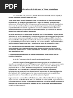 Dissertation sur les rГ©gimes parlementaires