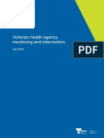Victorian Health Agency Monitoring and Intervention 2016-17