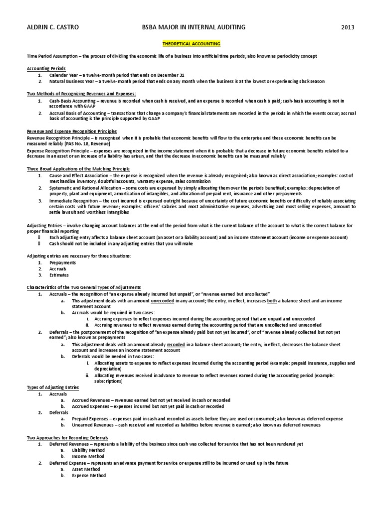 Adjusting Entries | PDF | Deferral | Debits And Credits