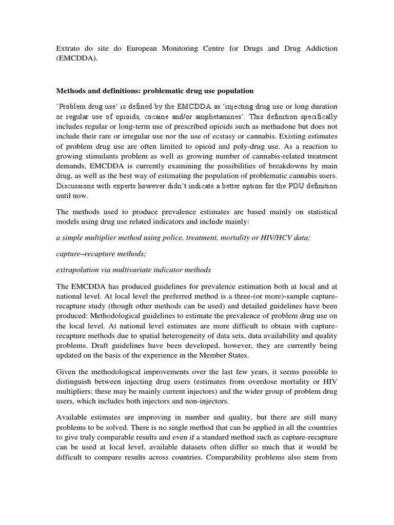 Problem Drug Use | PDF | Substance Dependence | Substance Abuse