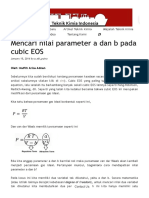 Mencari Nilai Parameter A Dan B Pada Cubic EOS - Teknik Kimia Indonesia