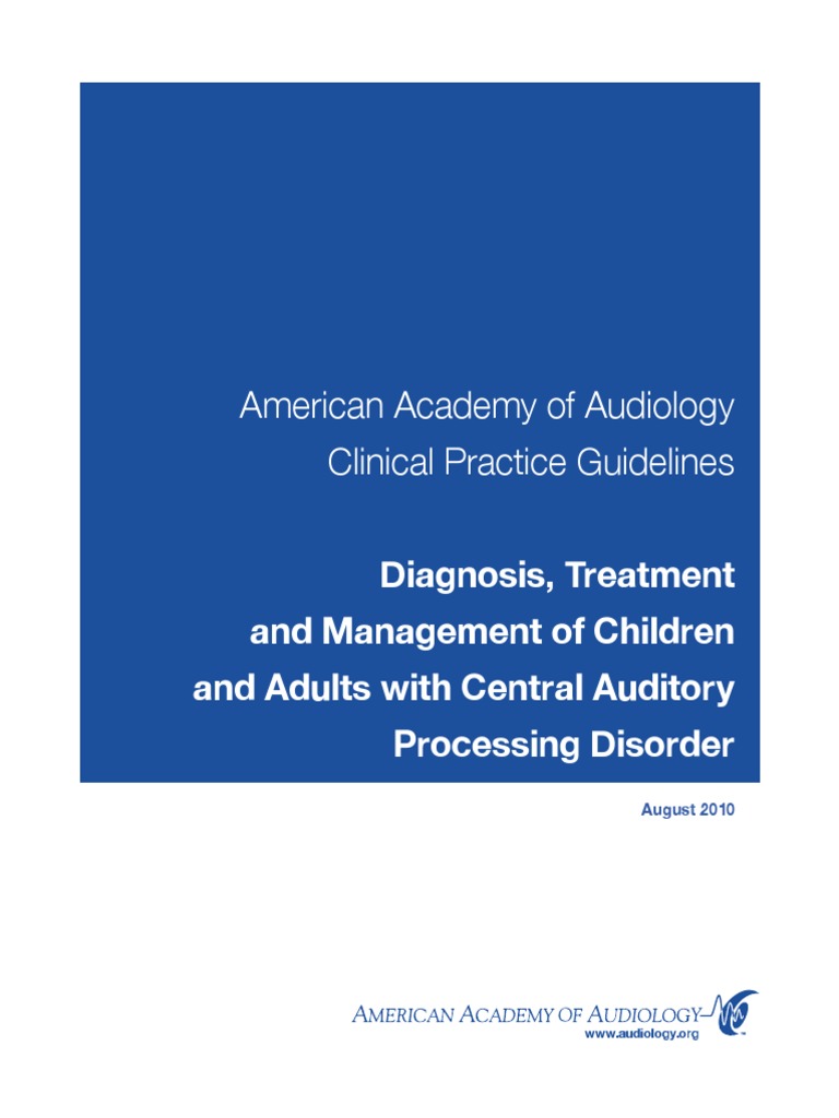 AAA - 2010 - Diagnosis Treatment and Management of Children and Adults ...