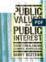 07) Barry Bozeman - Public Values and Public Interest_ Counterbalancing Economic Individualism (Public Management and Change) (2007, Georgetown University Press).pdf
