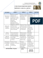 RÚBRICA PARA EVALUAR COMENTARIO ESCRITO Comentario 5° Año