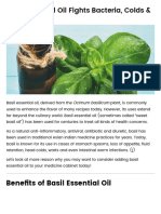 Basil Essential Oil Fights Bacteria, Colds & Bad Odor - DR