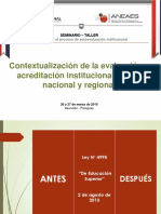 Presidencia El Contexto de La Acreditacion en El Paraguay y en La Region