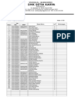 Data Siswa Sekar Kelas X