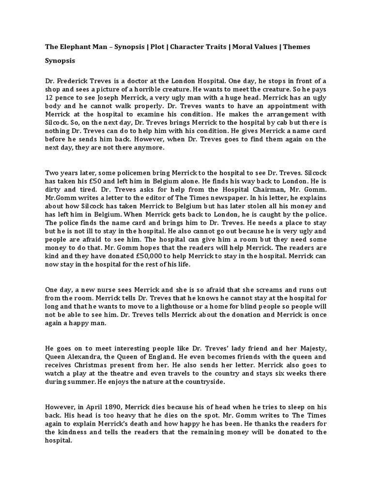 The elephant man cast image