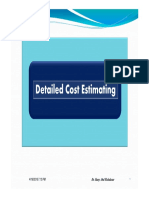 Detailed Cost Estimating: Dr. Hany Abd Elshakour