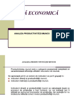 AE - CURS - 4 - Analiza Productivitatii Muncii PDF