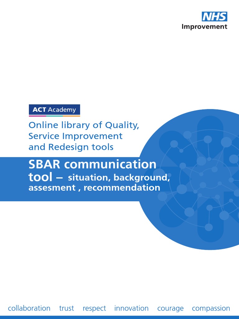 Sbar Communication Tool | Medicine | Health Care