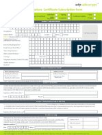 DSC Request Form Sify PDF