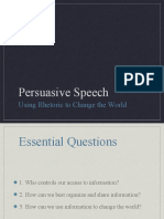 Persuasive Speech: Using Rhetoric To Change The World