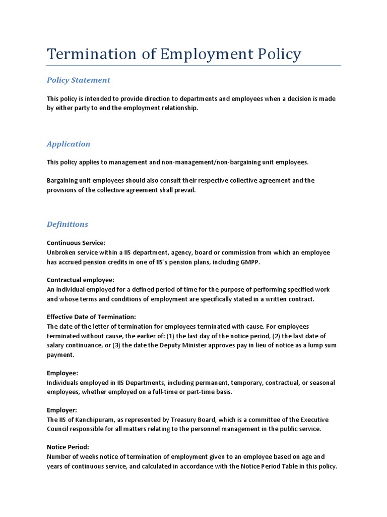 termination-of-employment-policy-pension-employment