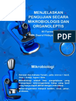 KD 3.2 Menjelaskan Pengujian Secara Mikrobiologis Dan Organoleptis