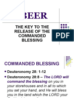 The Key To The Release of The Commanded Blessing
