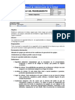 Procedimiento de Puesta Fuera de Equipos Electricos