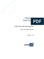 1660 - 1661 Scanner User Guide