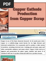 Copper Cathode Production from Copper Scrap