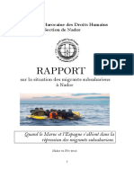 AMPDH (2015). Raport sur la situation des migrants subsahariens a Nador