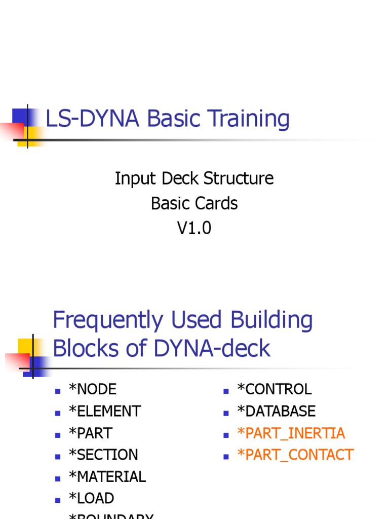 Docslide. - Ls Dyna Basic Cards | Download Free PDF | Yield ...