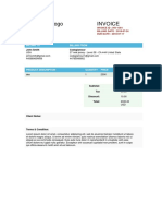 Company Logo Invoice: Billing To Billing From