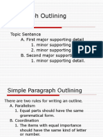 Paragraph Outlining