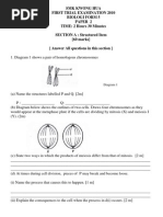 First Trial Exam - Biologi (SMK Kwong Hua)