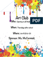 Art Club Posterwhs