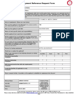 Reference Form for Staff Nurse Role