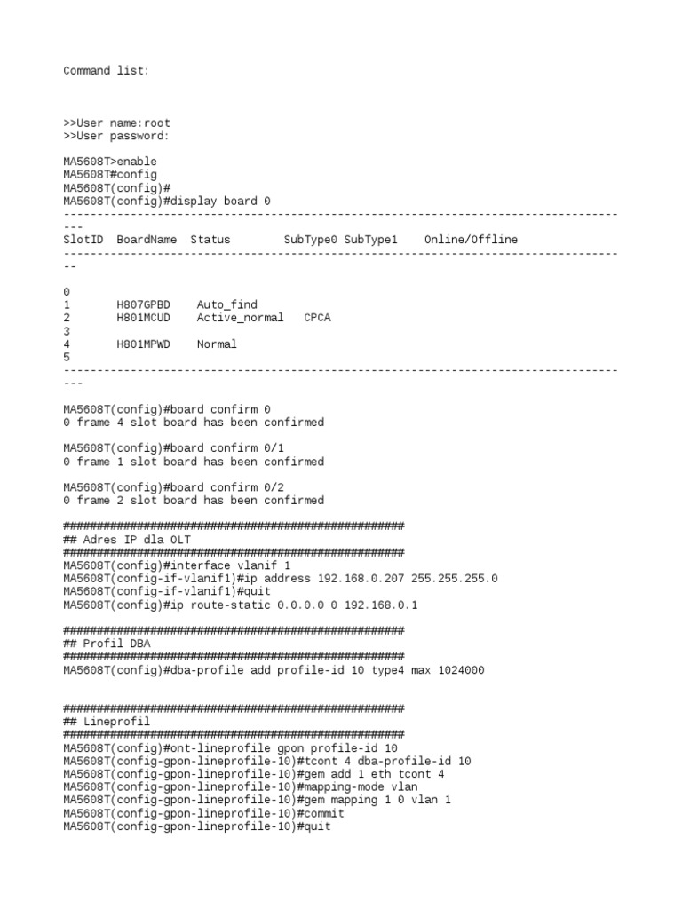 Huawei ONT Configuration New | PDF | Architecture (Informatique ...
