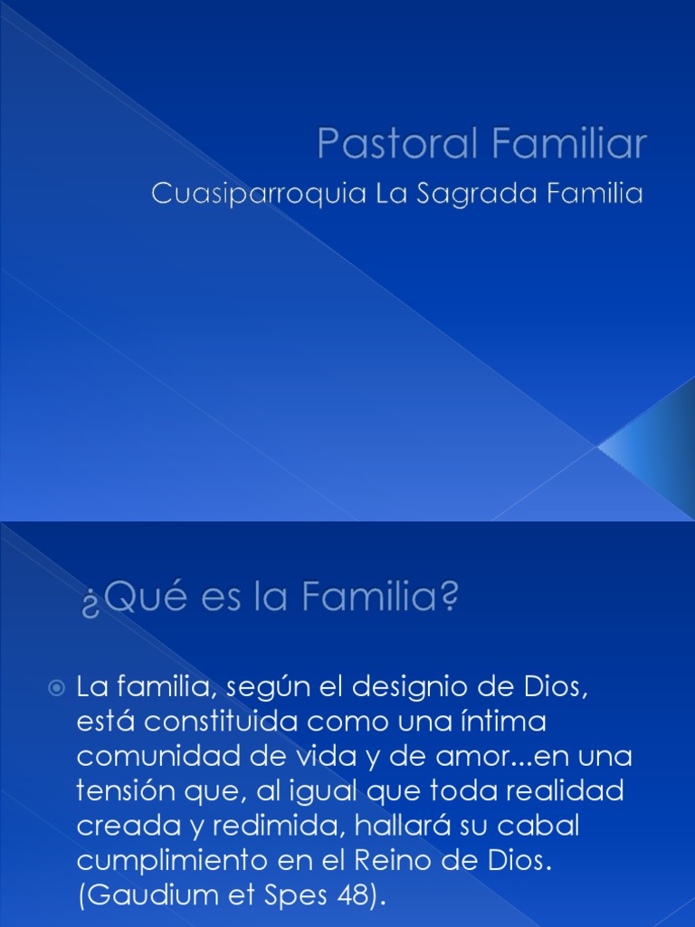 Pastoral Familiar | PDF | Cristo (título) | Iglesia Católica