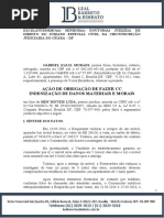 Ação de Obrigação de Fazer Cc Indenização de Danos Materiais e Morais