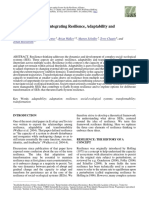 Folke Et Al 2010 - Resilience Thinking - Resilience, Adaptability, Transformability PDF