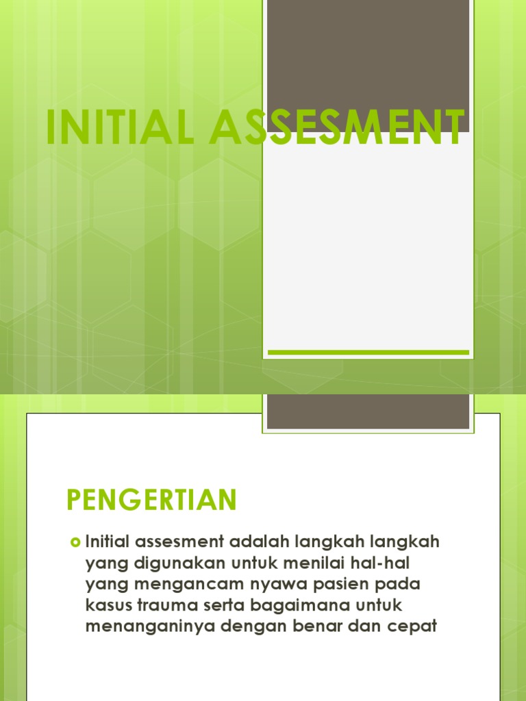 Initial Assesment | PDF