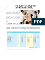 Cuánto Cuesta Estudiar Medicina en El Perú