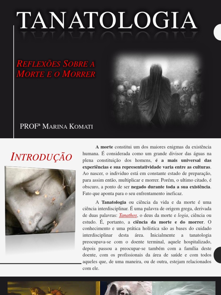 A Morte e o Morrer ao Longo da História: Reflexões sobre os ...