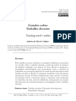 CALDAS, A.R. Estudos Sobre Trabalho Docente