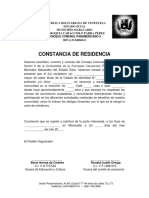 Carta de Residencia